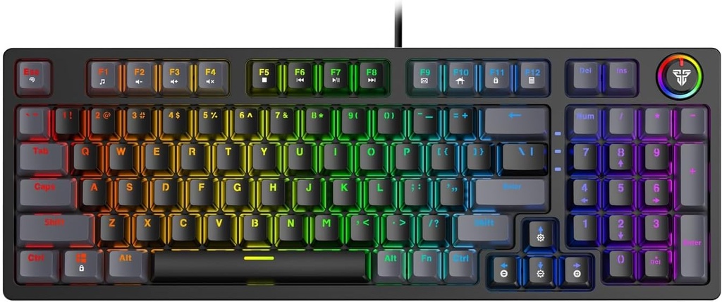 FANTECH ATOM96 MK890 RGB Mechanical Gaming Keyboard – BLUE Switch (Black)