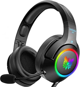 Onikuma K9 Black Gaming Headset With Mic and Noise Canceling Gaming Headphone