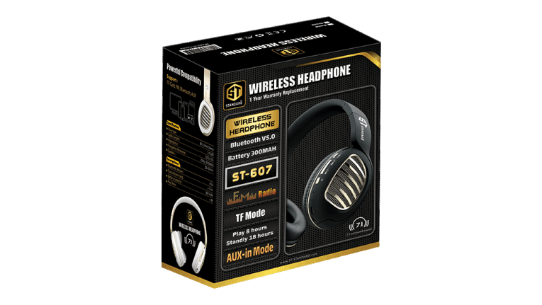 ST-STANDARD GM-607 Wireless, Wired Headphone Gaming Stereo 7.1 surround sound - black
