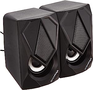 Gigamax GM11 Wired Led Lighting Gaming Speaker With Stereo Sound - Black