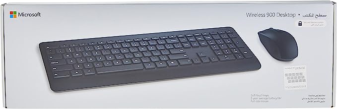 Microsoft Pt3-00018 Wireless Kb & Mouse 900 - Black