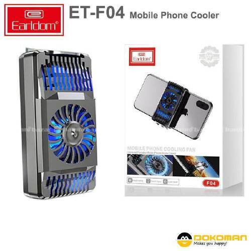 EARLDOM ET-F04 UNIVERSAL PORTABLE MOBILE PHONE GAMING COOLING FAN BLACK