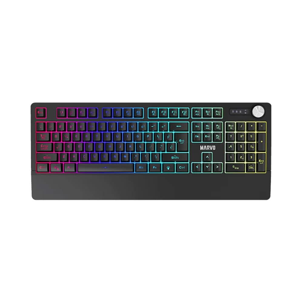 Marvo Wired Membrane Gaming Keyboard K660 - Black