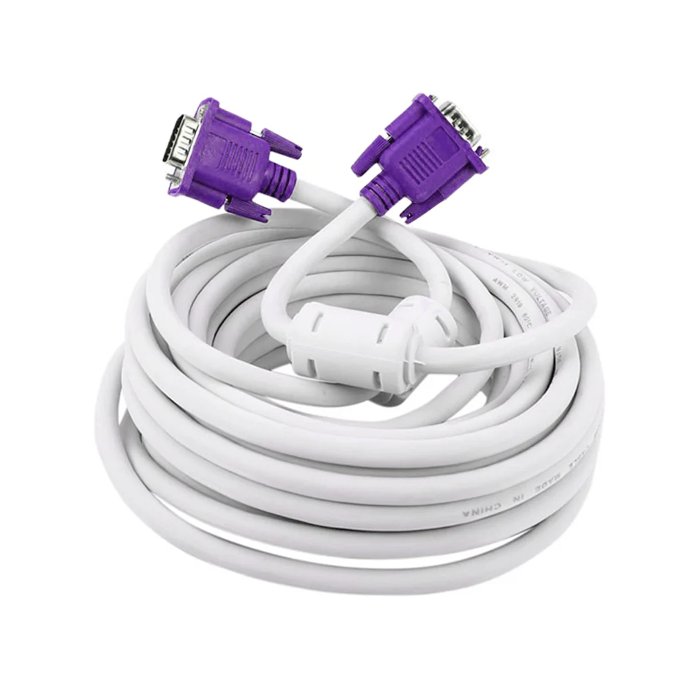 Aplus VGA Monitor Cable 10m - White