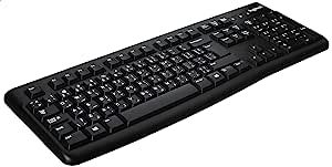 Logitech K120 Wired USB Keyboard, Black - 920-002495