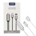 New Onten 7562 USB Female to HDMI Phone to HDTV Adapter Cable for iPhone/Android Sleeveli