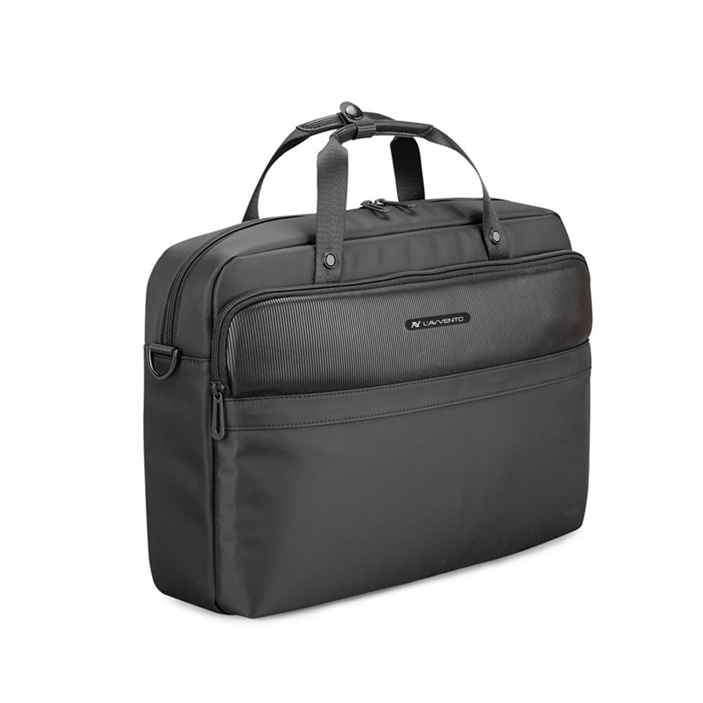 L'AVVENTO (BG705) Laptop Shoulder Bag fits up to 15.6" - Black