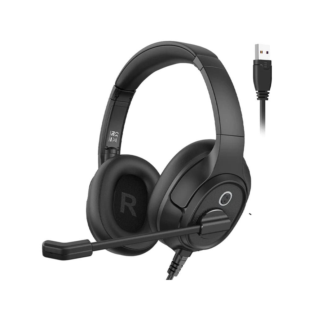 EKSA H2 Professional USB Office Headset - Black HP686