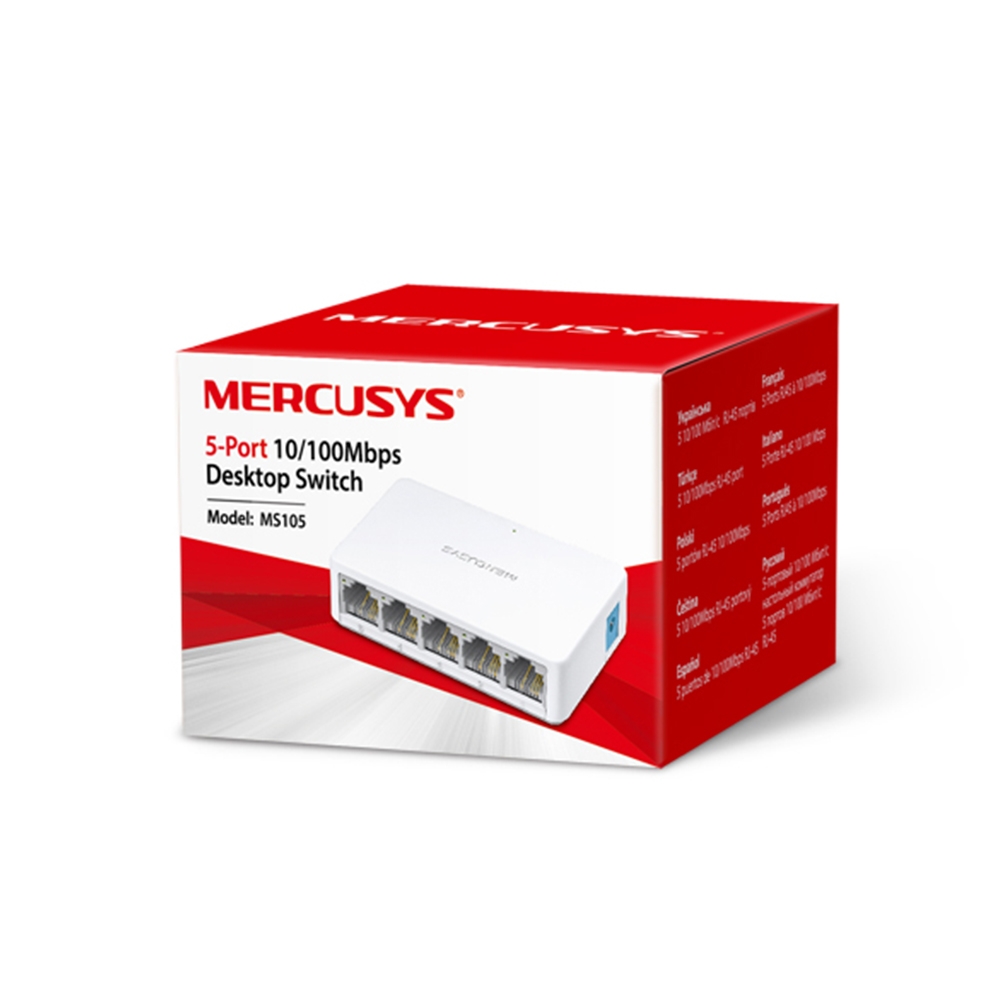 DESKTOP SWITCH MERCUSYS MS105 5 PORTS 10/100/1000MBPS RJ45