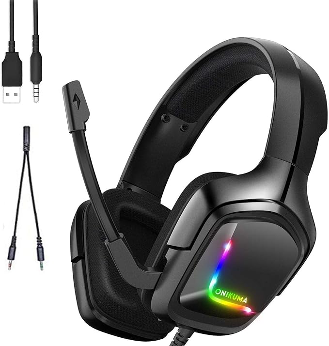 Onikuma K20 Camoflage Gaming Headset with Surround Sound PS4 Headphones (نسخة)