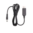 Power Cable USB DC 5V to 12V Step Up Power Supply USB Cable with DC Jack 5.5 x 2.1mm for Fan Led Light Router Speakers