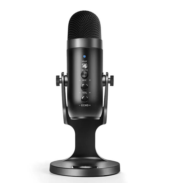 Knob Pro Desktop Microphone 360° Angle -Black