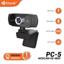 Kisonli PC-2 Webcam, Full Hd 1080P, Black