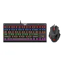 Redragon K568R-BA Gaming Keyboard & Mouse Combo (Rainbow Mechanical Blue Switch M609 3200 DPI)