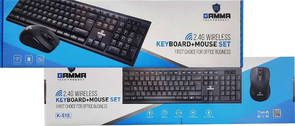  K-515 ARABIC ENGLISH&GAMMA 2.4G WIELESS KEYBOARD AND MOUSE