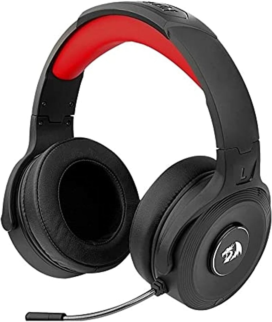 Redragon H818 PRO PELOPS Pro Wireless / AUX Virtual 7.1 Surround Gaming Headset -12 Hour - Lightweight for PC , PS4/5 , XBOX and Smartphone