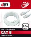 DC6UTP-05 Cat6 UTP CCA PVC patch cord 0.5m