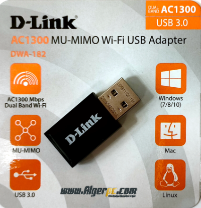 DWA-182 Wireless AC1300 Dual Band USB Adapter - Dlink