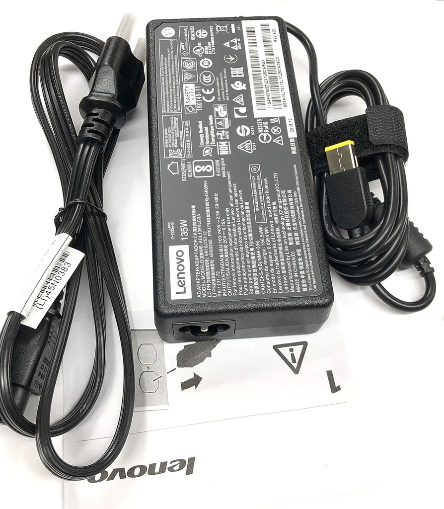 Lenovo 20V 6.7A 135W Slim Tip AC Adapter for  Y50c Y50p Y700-14ISK ADL135NLC3A 