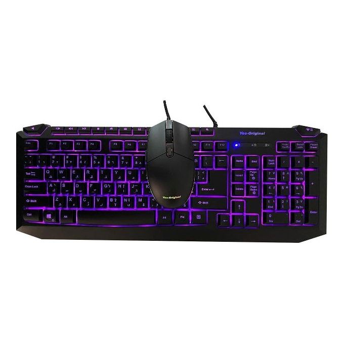 Yes Original GX3363 - Gamming Mouse + GX63 Gamming Keyboard Black kit
