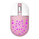 Gamma M-13 Rechargeable Rainbow Wireless Mouse 1600Dpi M-13 Pink