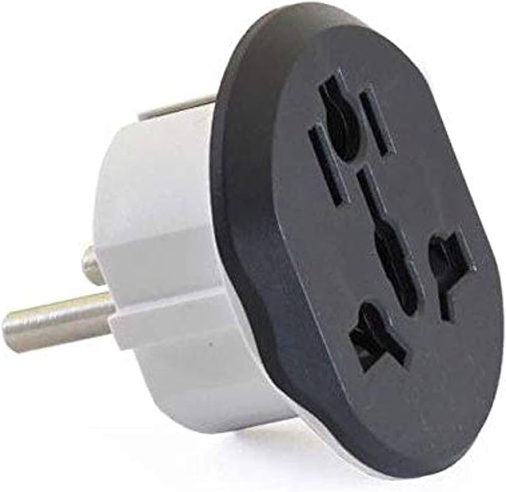  GLX-320WR Power Lock Travel Plug adapter Converter – gray and white