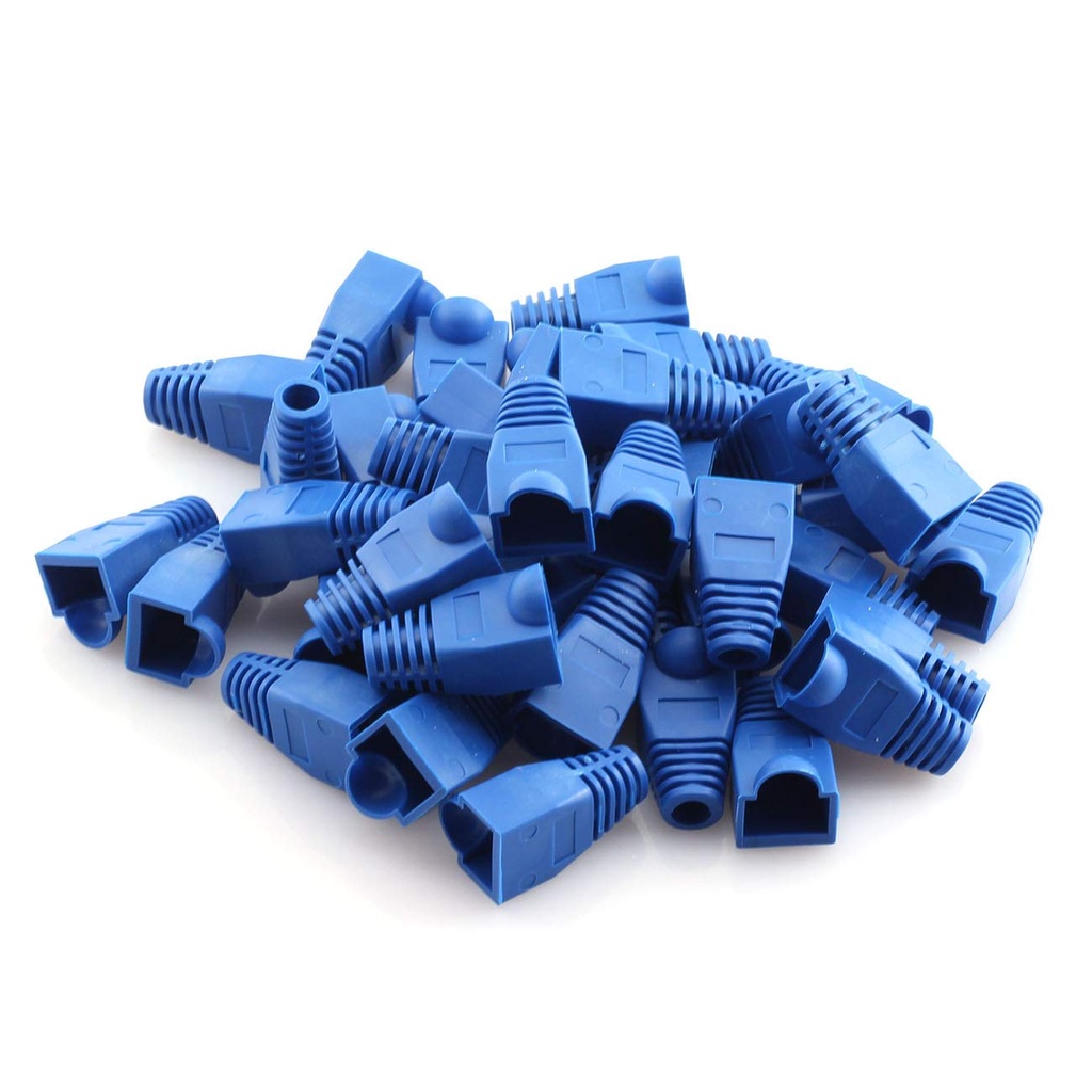 Soft Plastic Ethernet RJ45 Cable Connector Boots Cover Strain Relief Boots CAT5 CAT5E CAT6 CAT6E 100PCS