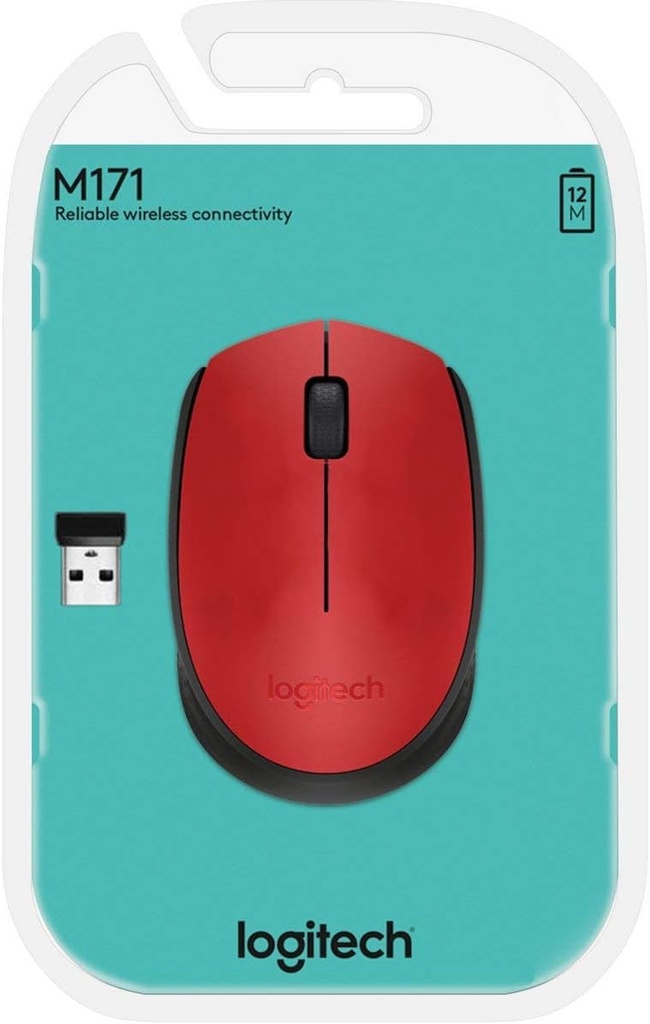 MO688: Logitech® Wireless Mouse M171 
Red PN-910-004641