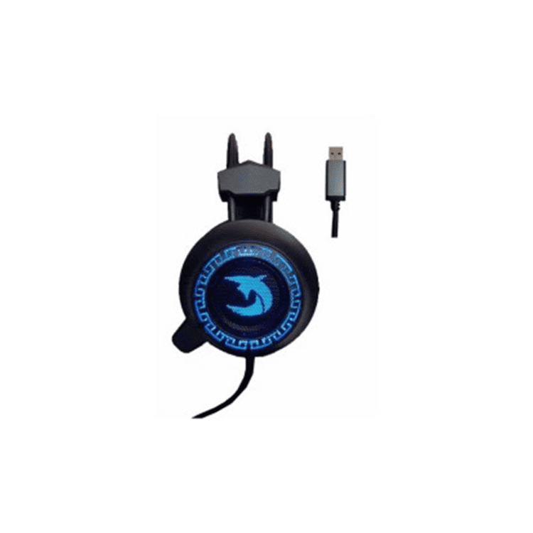 Shark USB H500 Gaming Headset With Mic & LED Light – Black