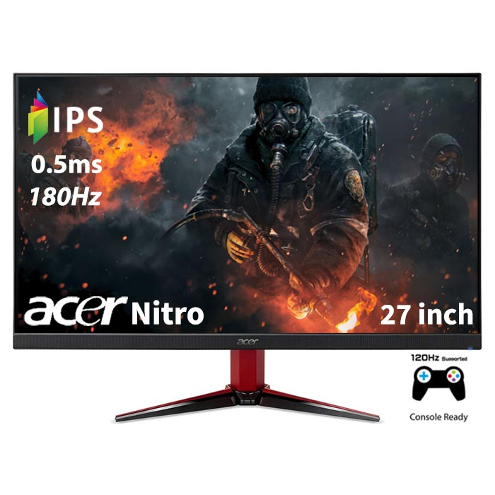 Acer Nitro ED240Q3SBMIIPX 23.6 inch Gaming Monitor 1920x1080 180Hz VA 1ms - Curved - Speaker 2Wx2
