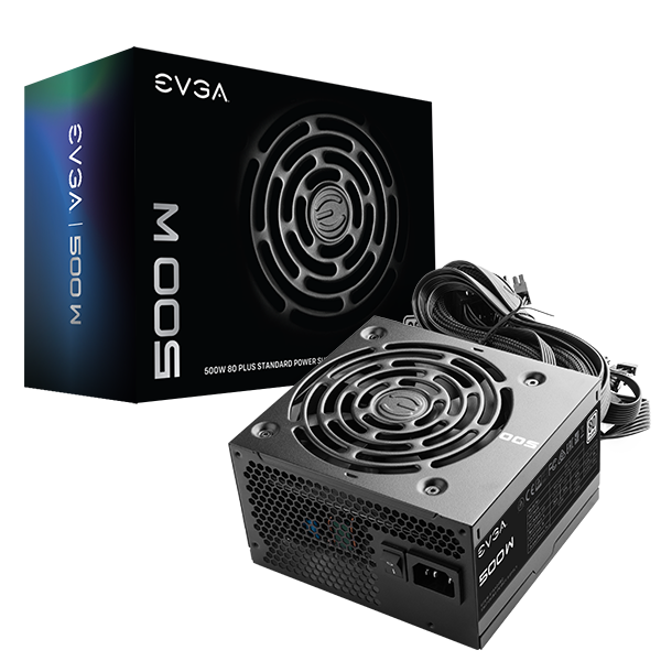 EVGA 500 W1, 80+ WHITE 500W POWER SUPPLY , 3 Year Warranty