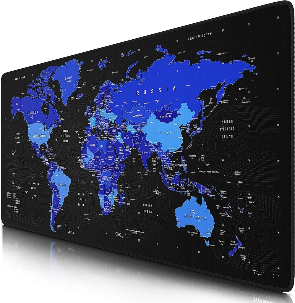 MOUSE PAD MAP BLUE 70*30MM