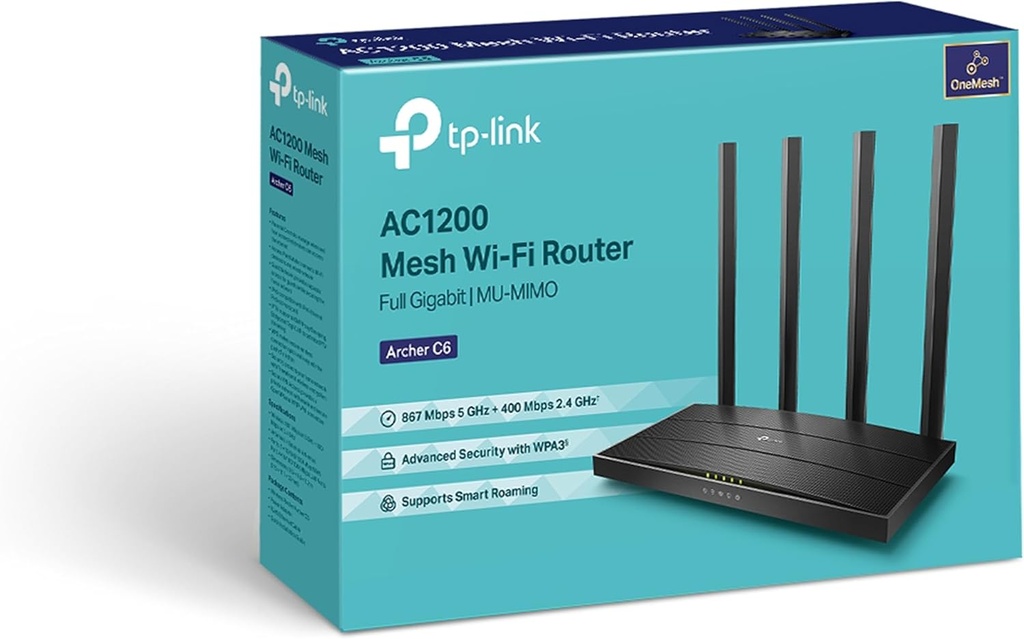 Archer C6
AC1200 Wireless MU-MIMO Gigabit Router