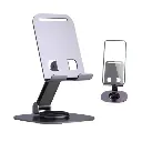 K72 Metal Desktop Tablet Holder Table Cell Foldable Extend Support Desk Mobile Phone Holder Stand For iPhone 360 Degrees Rotatable