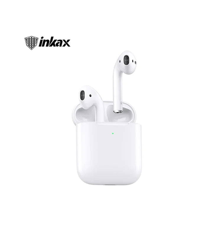 Inkax T02A Wireless In-Ear Airpods with Charging Case - White