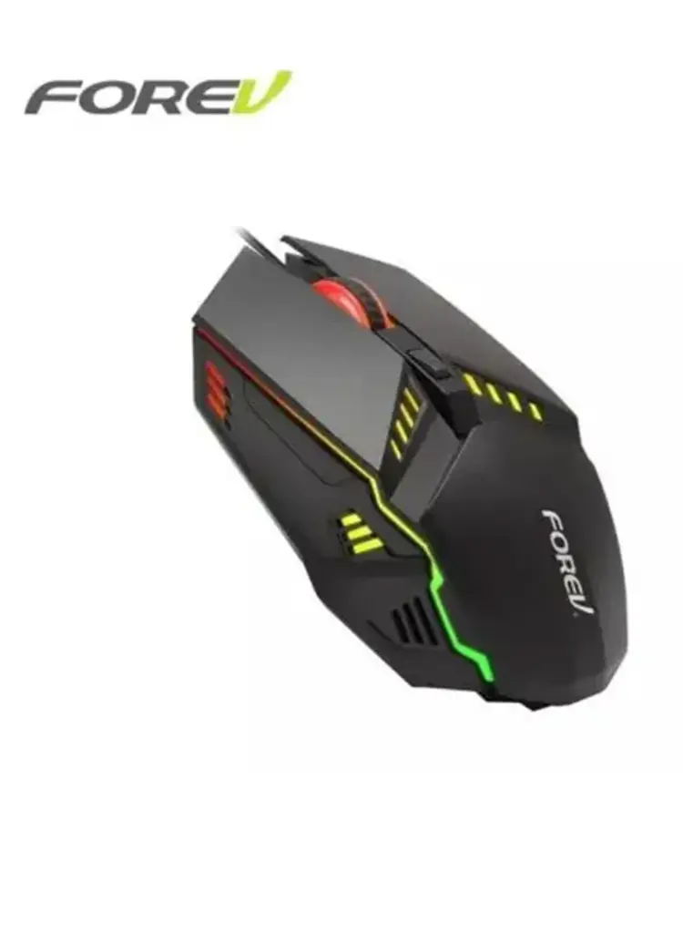 FOREV FV-q3 3200dpi Wired Mechanical Gaming RGB Lighted Mouse (نسخة)