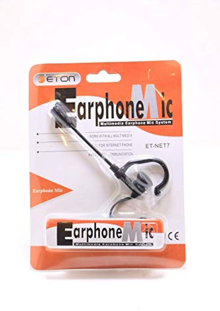 ETON Wired Earphone Over Ear, Black - Mic- NET7 