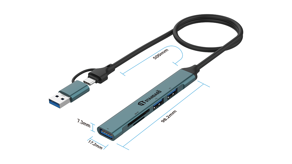  HUB Docking Station HUB + Reader ST-UCA9705 