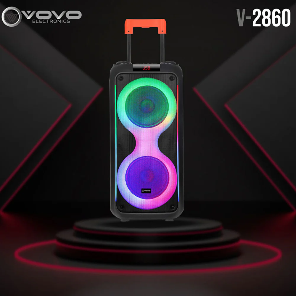 VOVO V-2860 Party RGB Portable Speaker 1.0