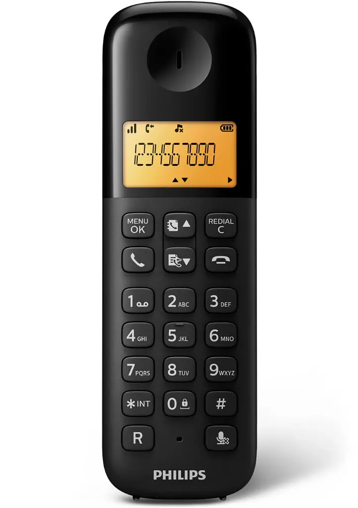 philips Cordless Phone D1601B/63 - Black