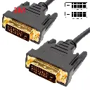 DVI Cable 24+1 3M Pin Dual Link Male DVI-D to DVI D Adapter Lead Converter UK