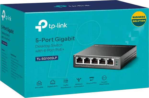 TP-Link 5-PORT GIGABIT DESKTOP SWITCH WITH 4-PORT POE+ 