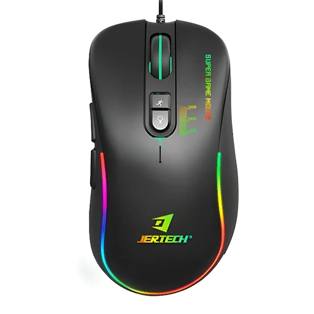 Jertech XP13 GUNS Macro Pro Wired Rainbow Gaming Mouse 3600Dpi