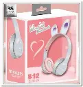 Rabbit B12 Bluetooth Headset New Wireless Cute With LED- Bluetooth Headset Works on Phone Rechargeable - Built-in Microphone