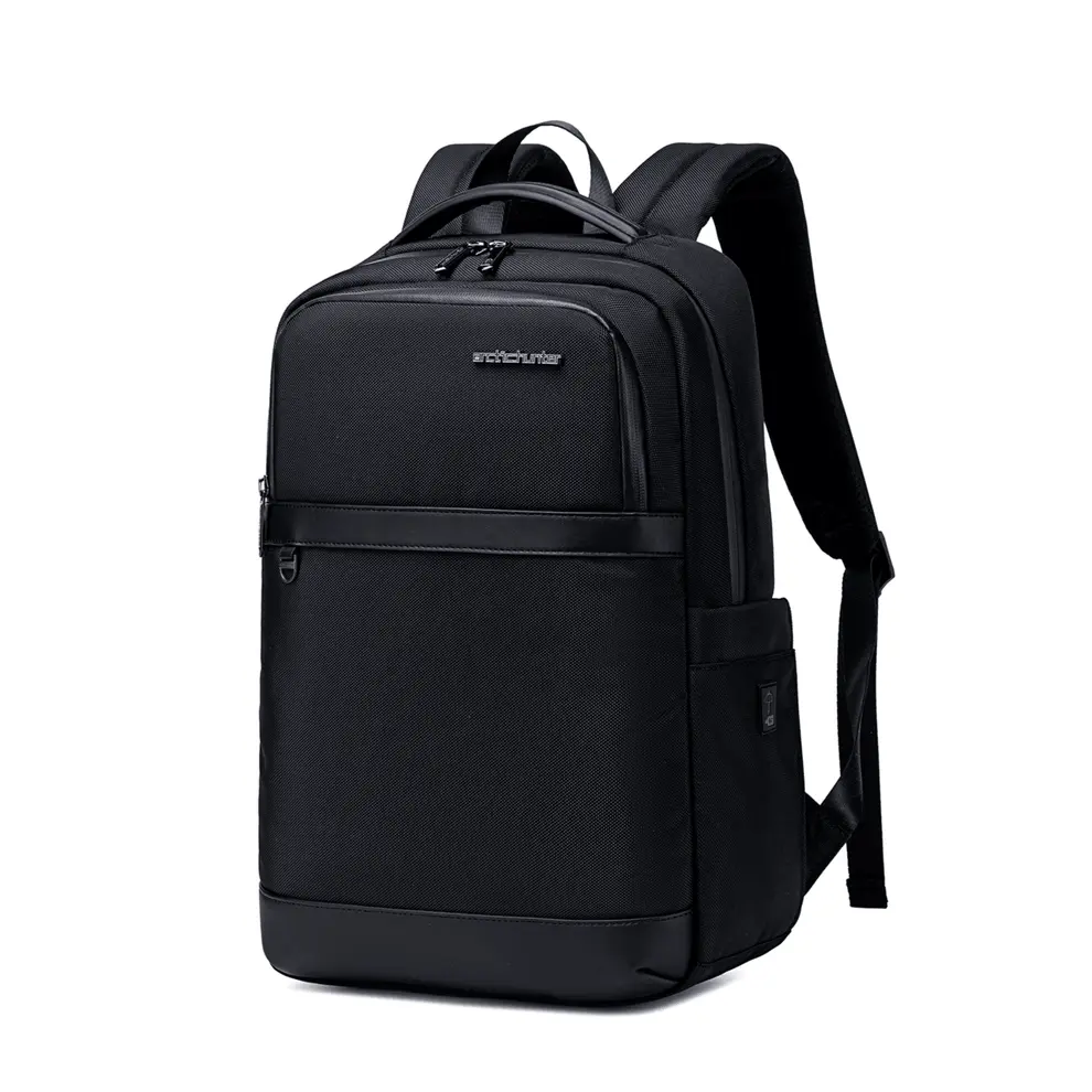 Arctic Hunter B00670 15.6-inch Laptop Travel Waterproof Multi-function Backpack With USB-port - Black 