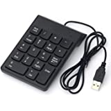 Mini Slim Wired USB Numeric Digital Keyboard Number Pad (18 Keys)