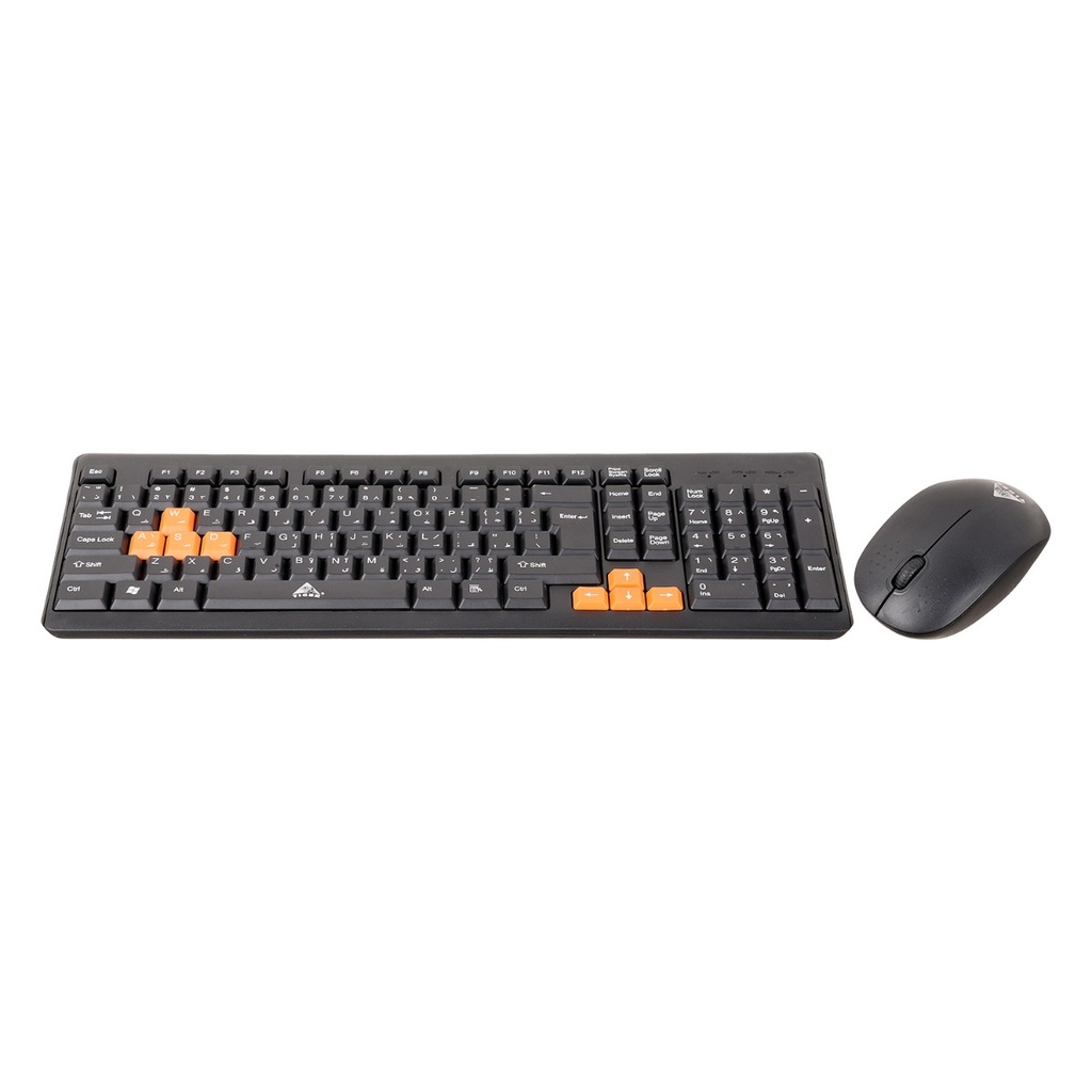 Tiger Wireless Keyboard & Mouse E-WKM6903A - Black