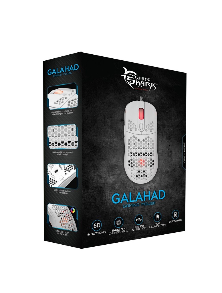 White Shark Gaming mouse GM-5007 GALAHAD  Black