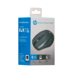 HP S9000 Wireless USB Optical Mouse for Mac & Windows (Black, 2.4GHZ) 