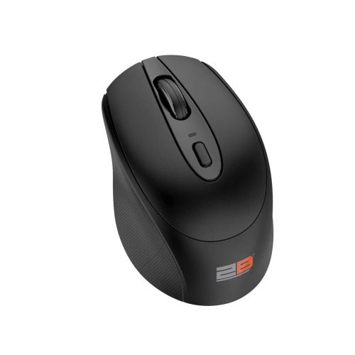 2B (MO186) Dual Mode Bluetooth 2.4GHz Mouse with Re-Chargeable Battery – Black